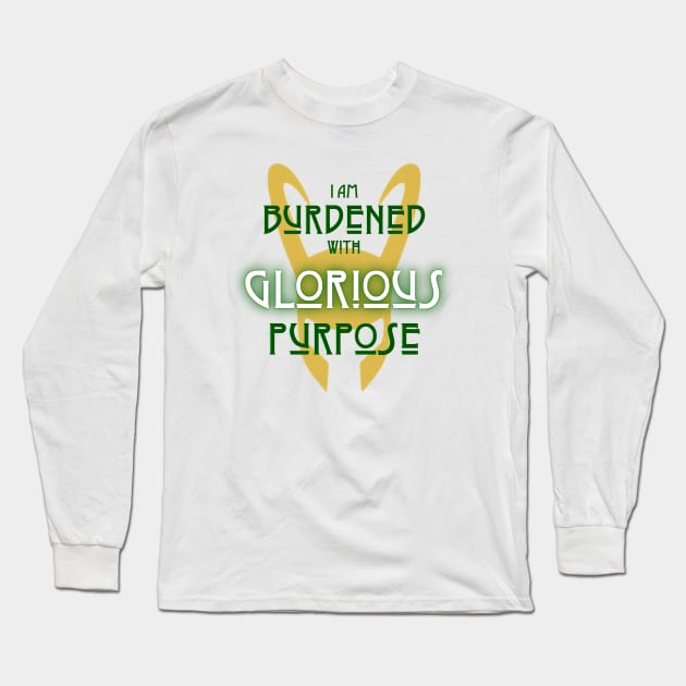 Glorious Purpose (dark text) Long Sleeve T-Shirt by Damn_Nation_Inc